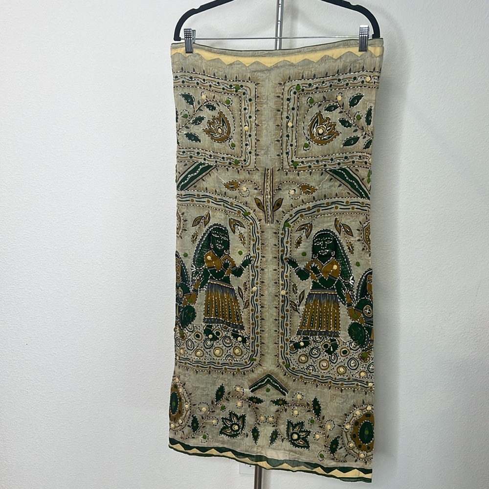 Paul Ropp Luxury Resort Wear Cotton Skirt - Picture 2 of 4